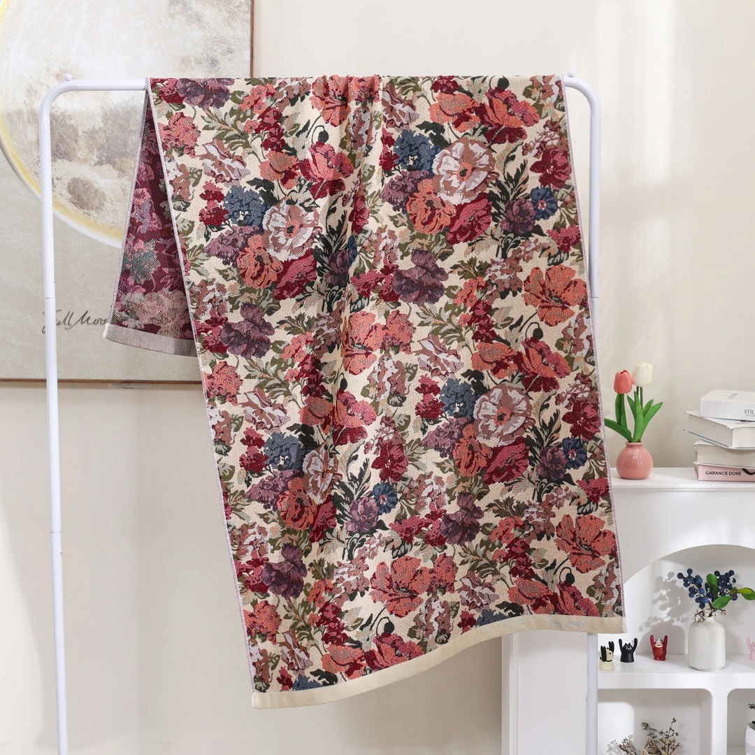 【编织浴巾】80*160纯棉纱布浴巾吸水速干披肩沙发巾