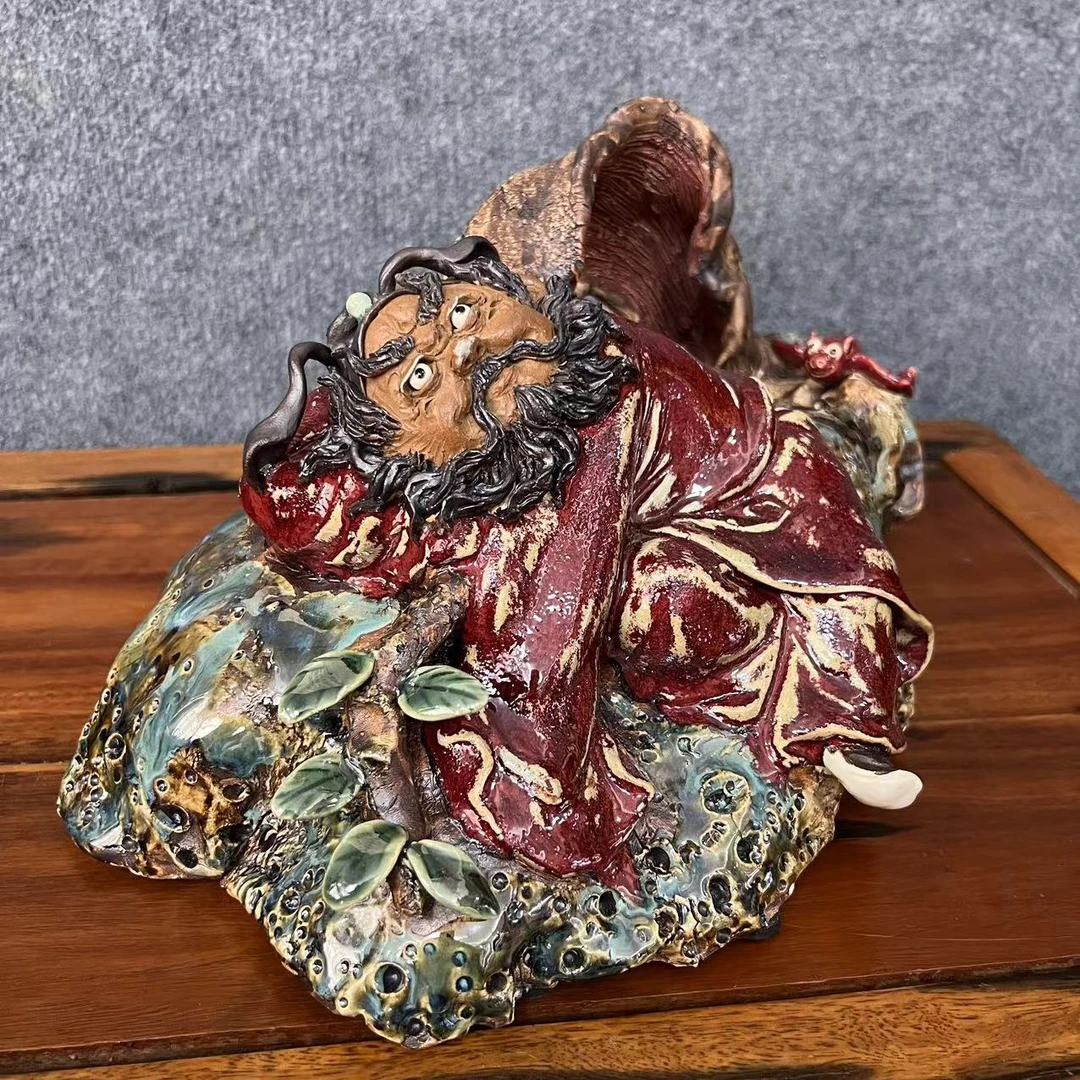 【想福了】石湾陶瓷人物公仔丨黄志棠壬寅年原作，高18长37宽21