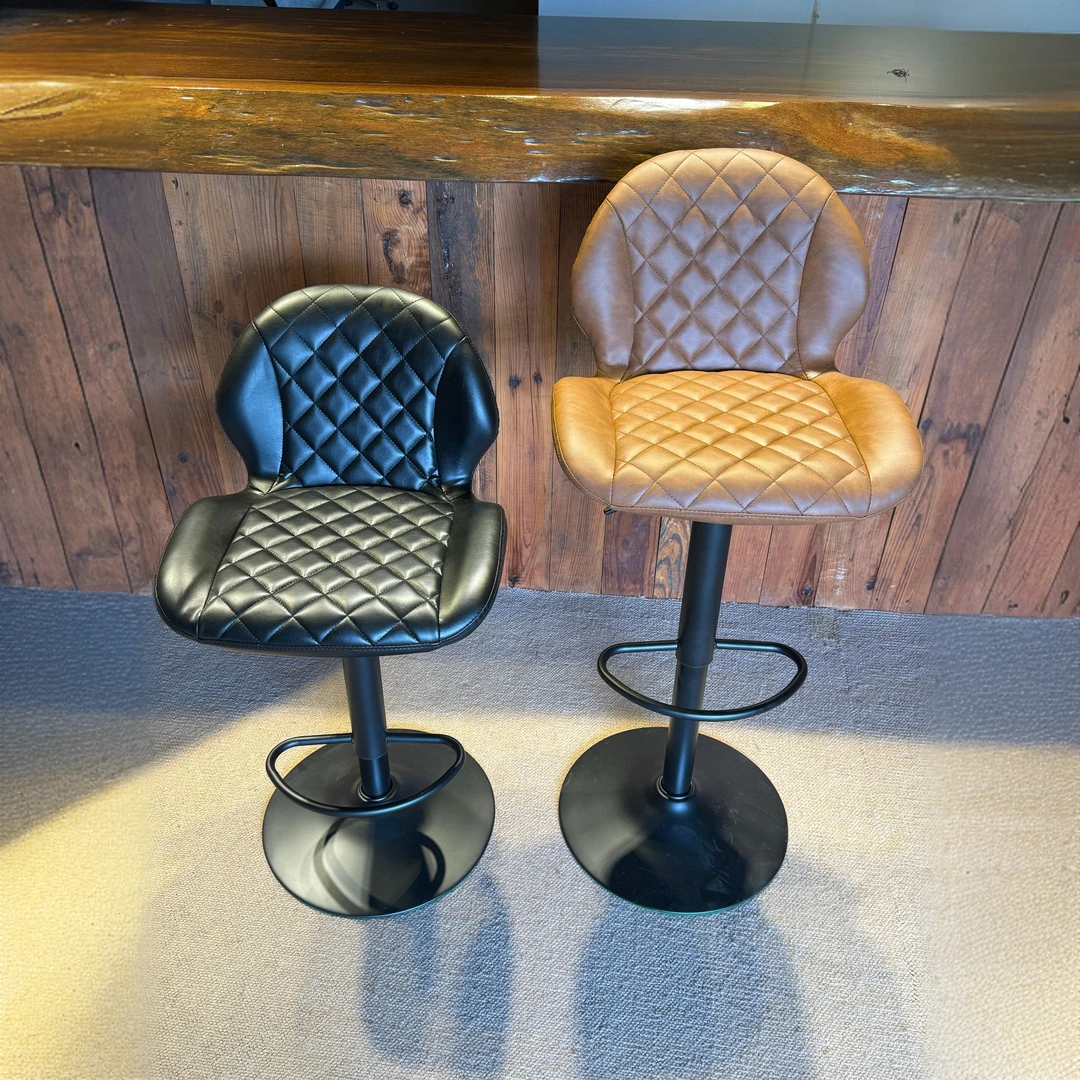 W-10032 升降吧台椅前台吧台凳岛台吧椅酒吧桌椅高脚凳收银台椅子