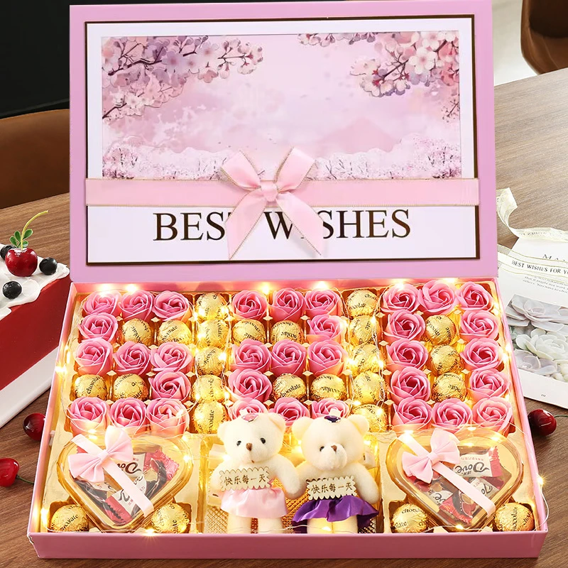 520情人节礼物送女朋友巧克力礼盒装创意生日礼品送女生浪漫表白