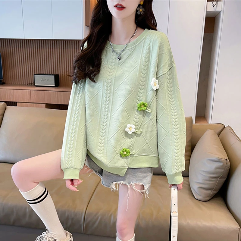 早秋装不规则设计感卫衣女2025新款春秋季宽松小个子洋气短款上衣