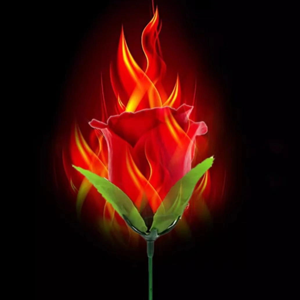 魔术火把玫瑰表白道具魔术表演道具火焰浪漫聚会变近景爱情舞台