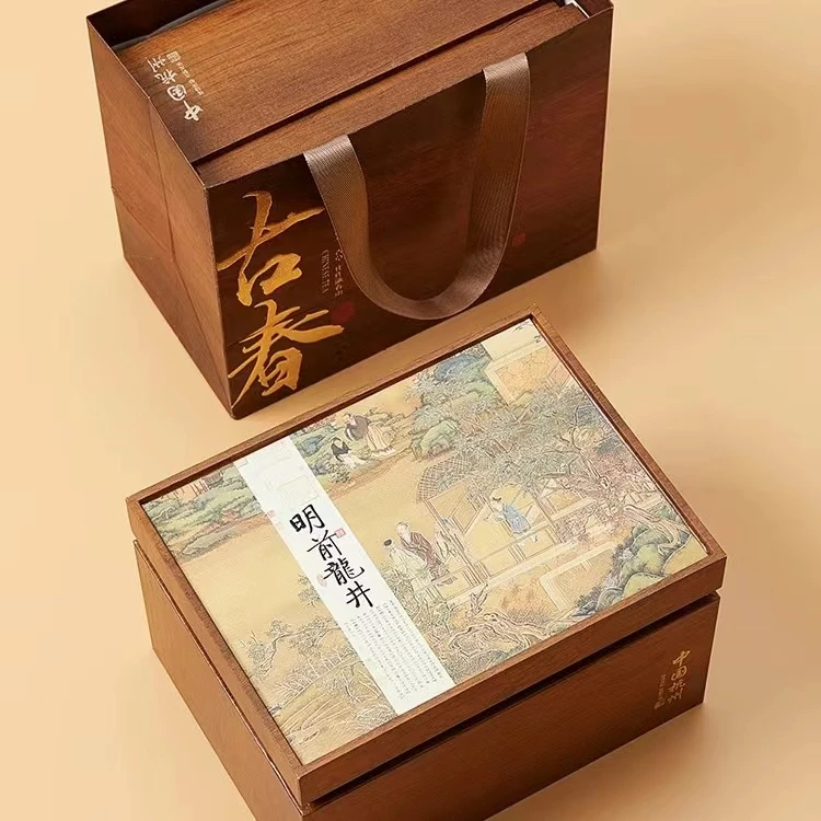 绿茶 龙井 2024年新茶 明前 一芽一叶 200g 精美礼盒装