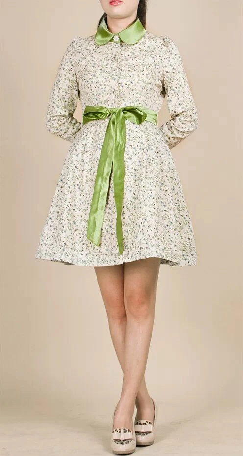 原创设计秋款风衣连衣裙