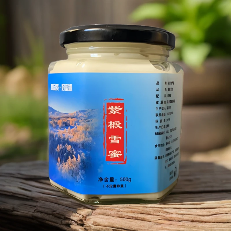 紫椴雪蜜正宗吉林长白山自然成熟结晶细腻清香浓郁正宗椴树蜜雪蜜