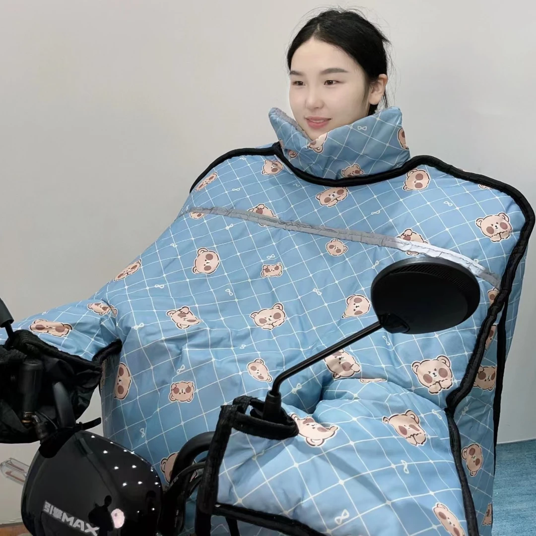 【冬季新款】电动车挡风被冬季加绒加厚冬款防水摩托车加宽保暖