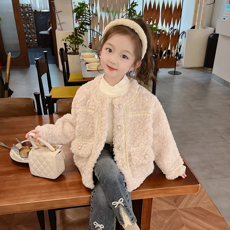 6Y154女童秋冬装外套2025新款童装女宝宝秋款秋季衣服小香风上衣