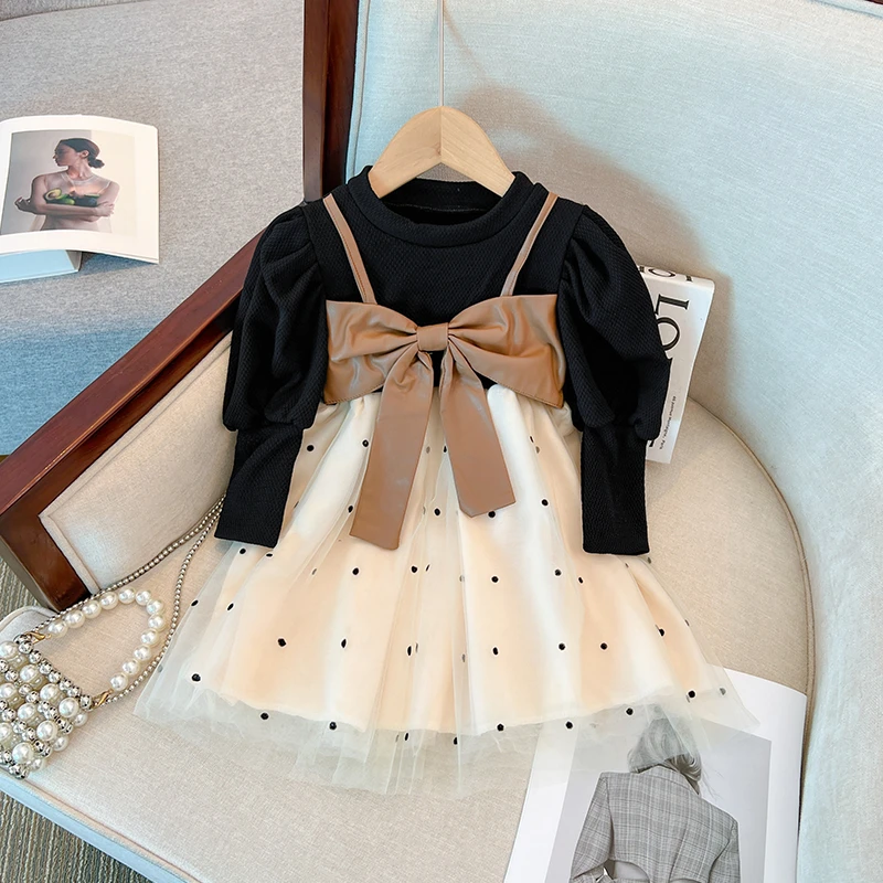 6375女童秋季连衣裙洋气小香风儿童生日裙子女宝宝2025秋装公主裙