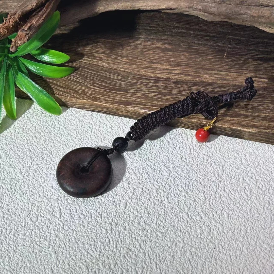 【祁恩珠宝】黑棕色平安扣D071312——多样性发单一