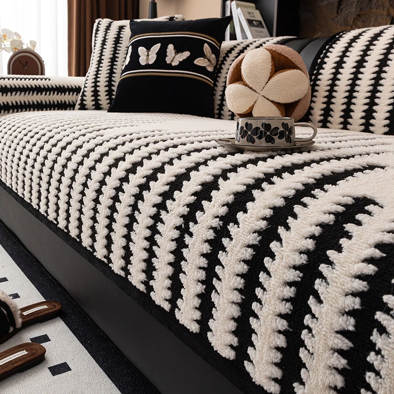 2024新款沙发垫四季通用轻奢高级感皮沙发套罩防滑直排坐垫子盖布