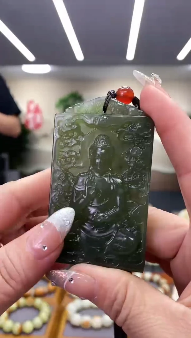【闪购商品】透闪石质玉手牌河磨玉未镶嵌河磨玉
