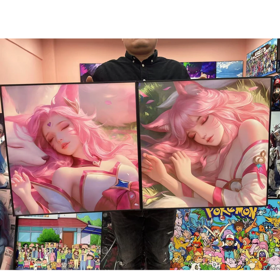 《阿狸》拍一发二儿童客厅卧室现代装饰画30-30-PVC-P138-139