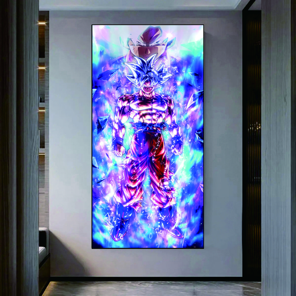 《暴走龙珠悟空》儿童客厅卧室现代装饰画40*80PVC L-75