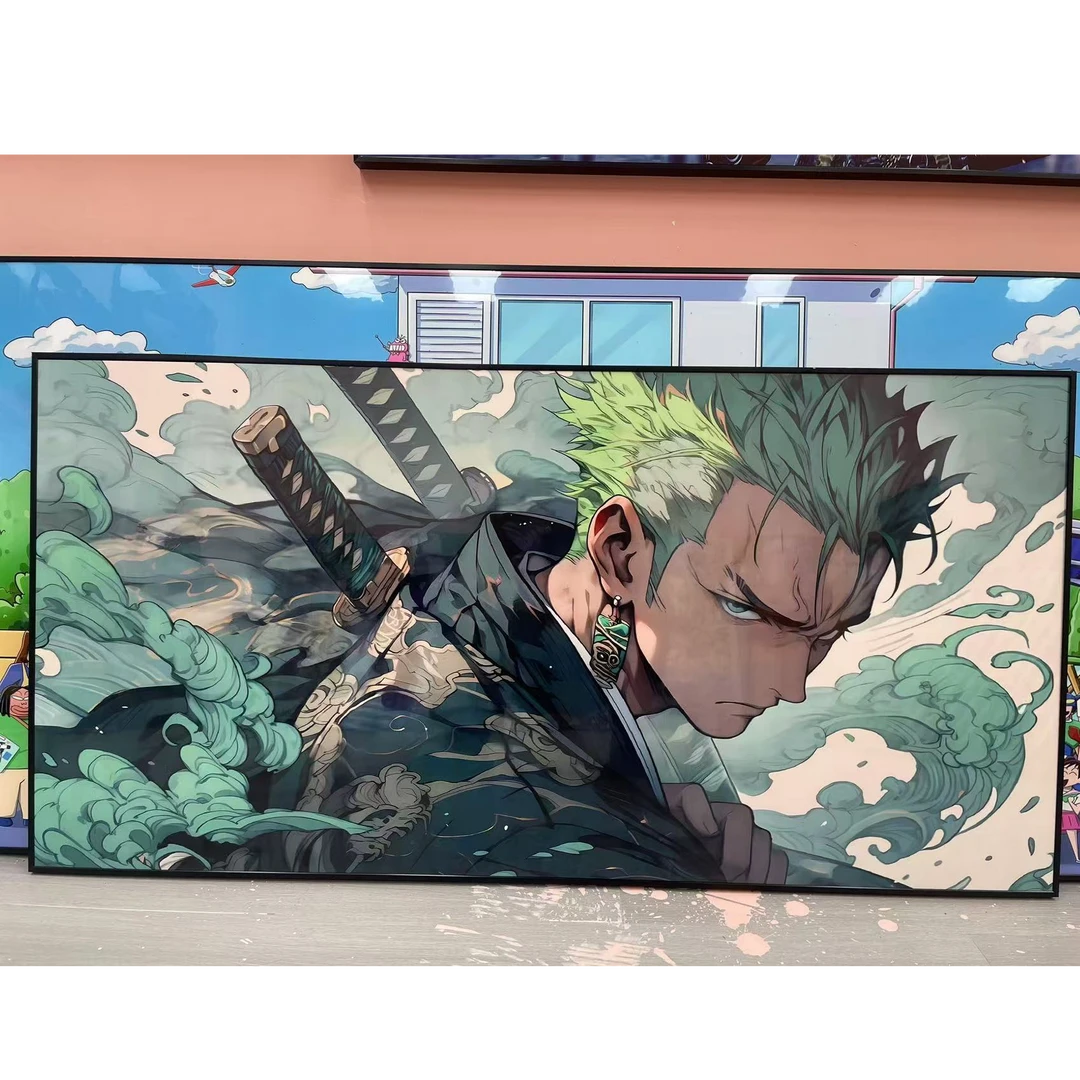 《双刀索隆PVC》现代动漫装饰画40*80