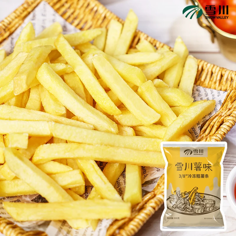 【三件6折】薯味粗薯冷冻薯条空气炸锅美食3/8粗薯500g