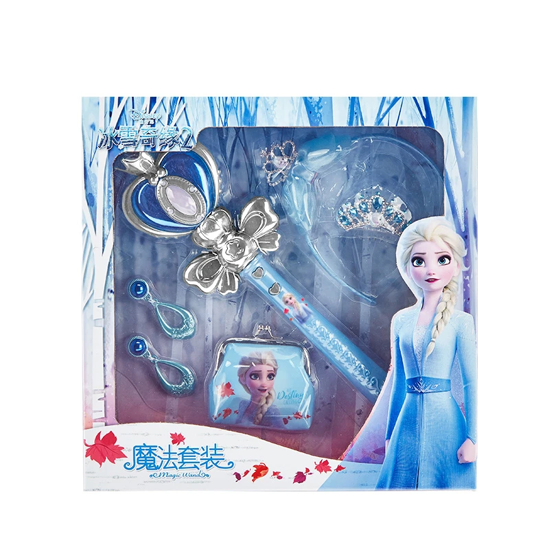 PINKY【正品】冰雪艾莎魔法棒饰品套装礼盒