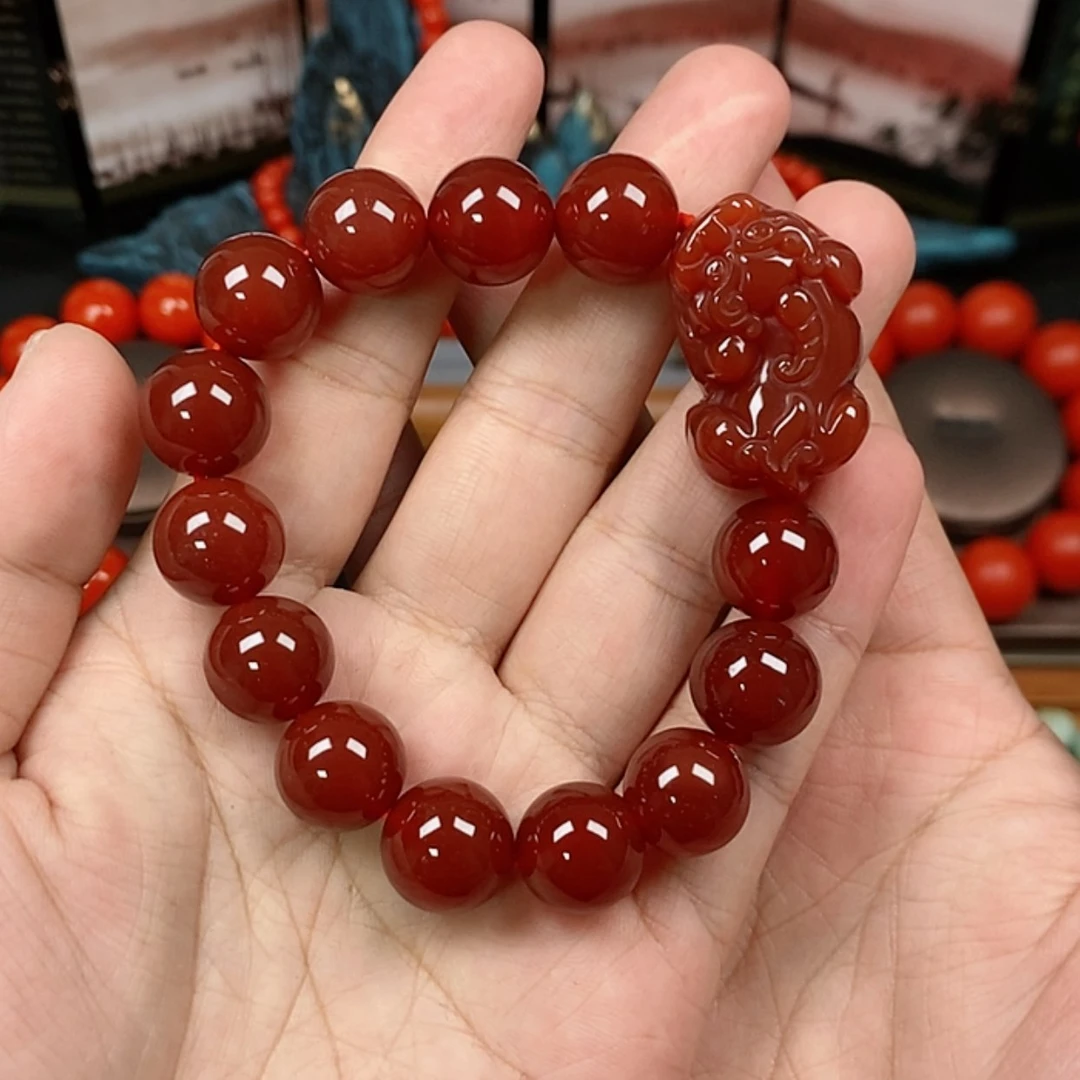 【闪购商品】玛瑙/玉髓保山料手串未镶嵌母**恼