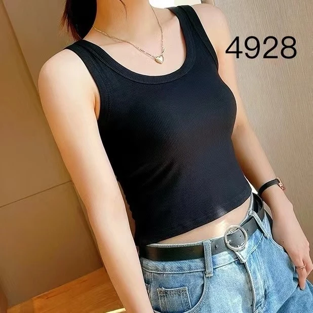 4928 WANGDAN（部分无洗水唛介意慎拍) 新款短款背心