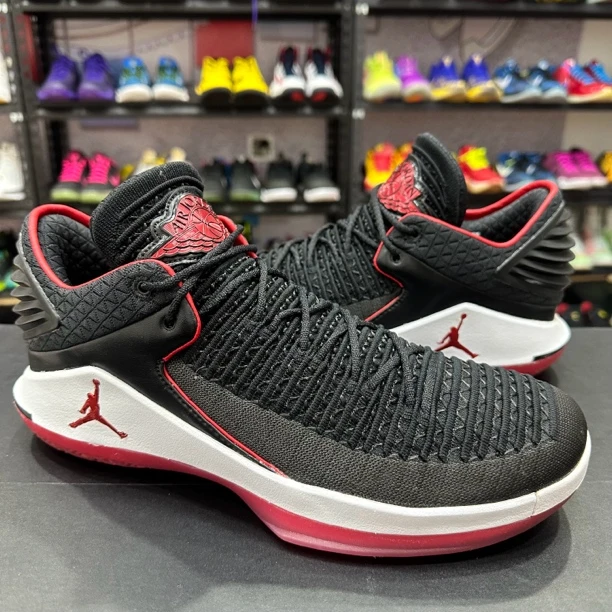 45码 准新 原盒 aj32 乔32 黑红 低帮 实战篮球鞋