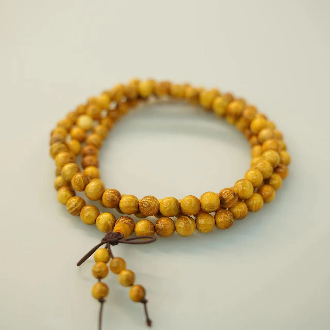 黄金檀108颗圆珠手串（0.8）XT993