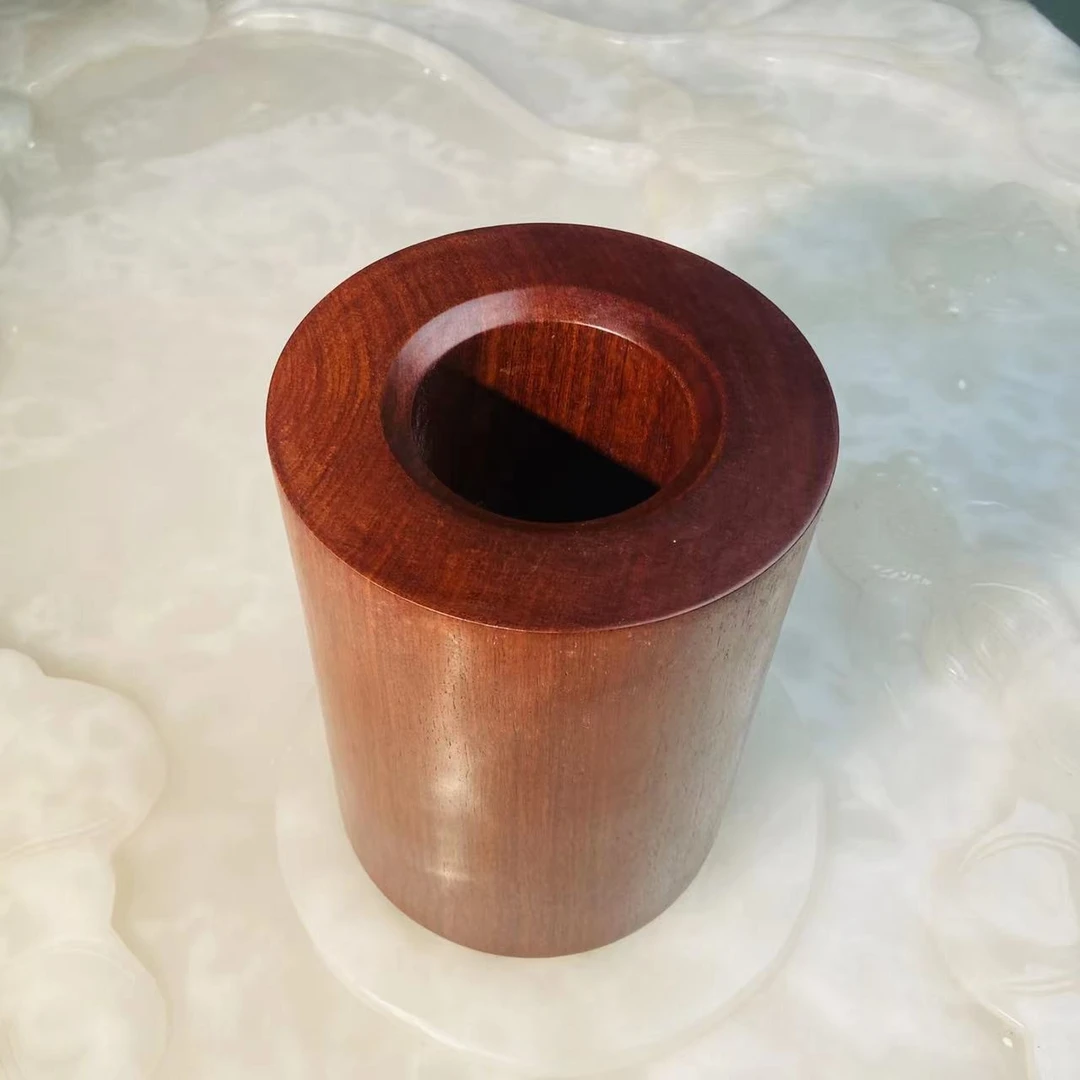 缅甸花梨素面直筒大笔筒收纳筒木笔筒（大号）尺寸：20x15cm XT179