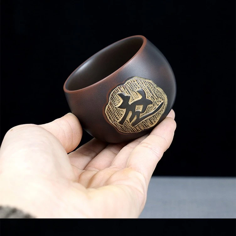 四大名陶：坭兴陶姓氏杯私人订制主人杯（购买需备注姓氏）