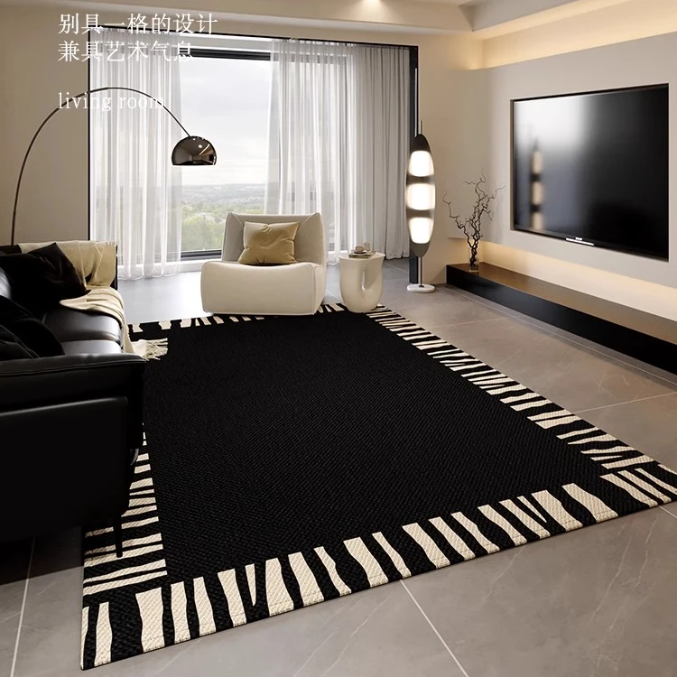 茶几垫防水轻奢大面积网红地垫高级感房间家用免洗沙发地毯大气