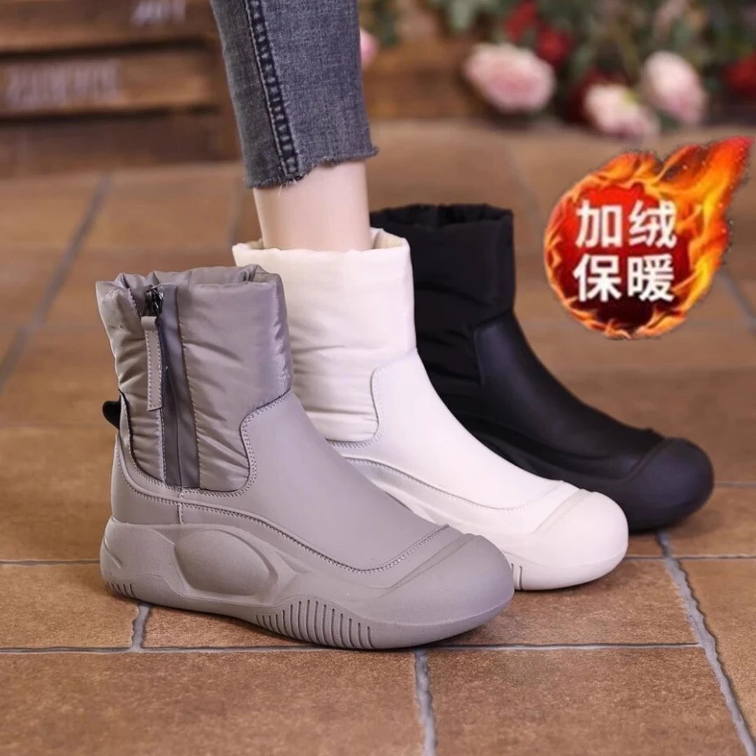 网红东北雪地靴女款爆款2024年新款棉鞋女冬季保暖加绒加厚雪地棉