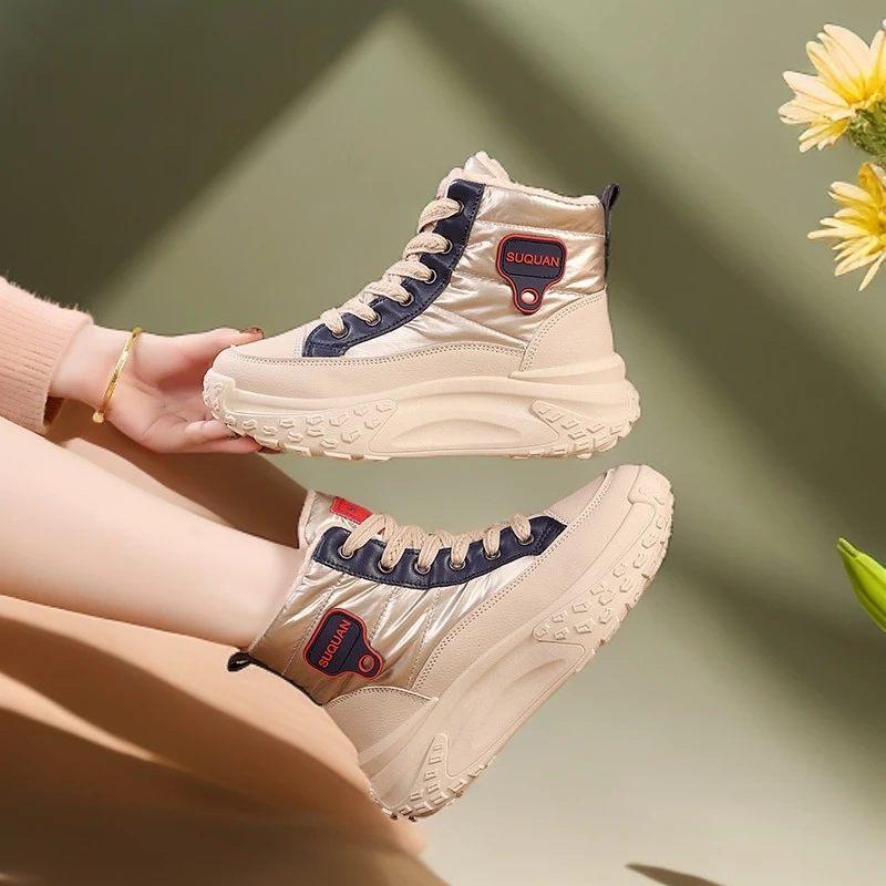 哈尔滨东北雪地靴女冬季2024新款爆款加绒加厚大棉保暖运动鞋防滑