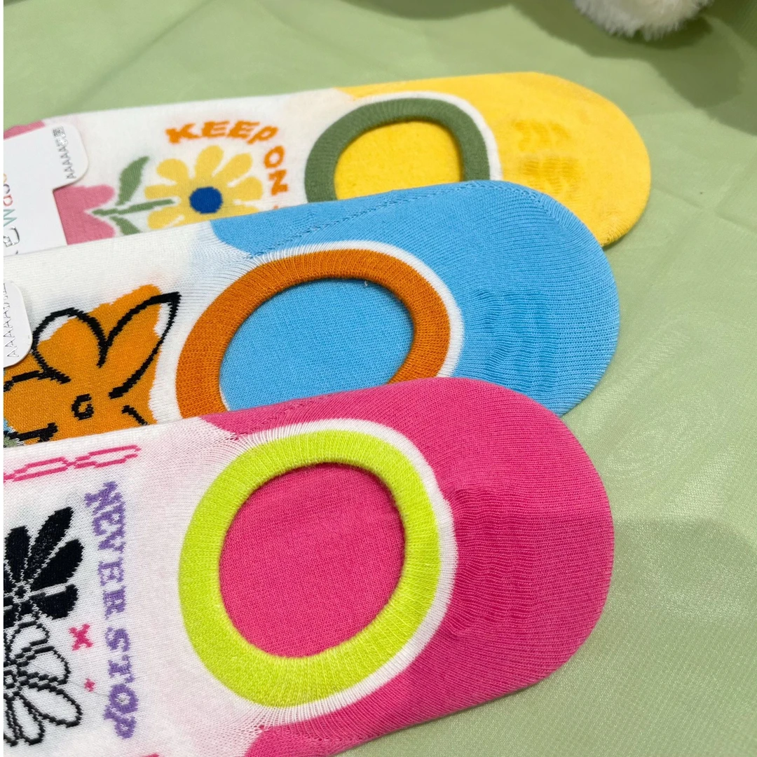 瑜伽精梳棉情侣100%新疆棉袜子女士四季款船袜运动抗菌透气吸汗