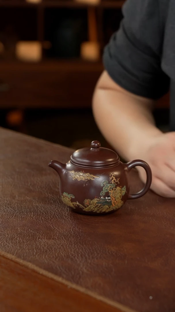 【闪购商品】紫砂茶壶170cc顾氏手工紫砂