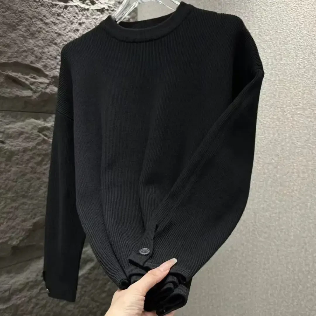 秋冬打底衫针织衫亲肤舒适百搭毛衣时尚休闲百柔男生黑色高领毛衣