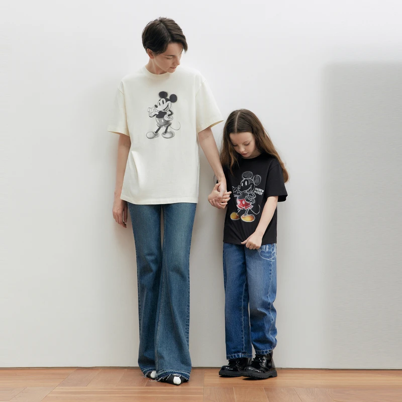 littlemoco童装男女童牛仔直筒长裤#KBC3JEN009