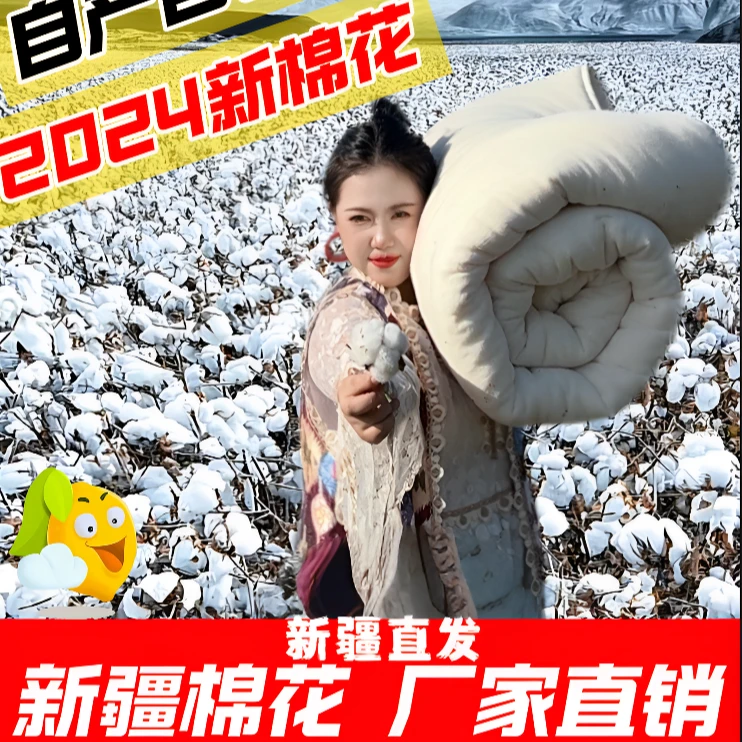 新疆棉棉被长绒棉花被加厚冬被棉絮床垫幼儿园单人双人春秋被褥子