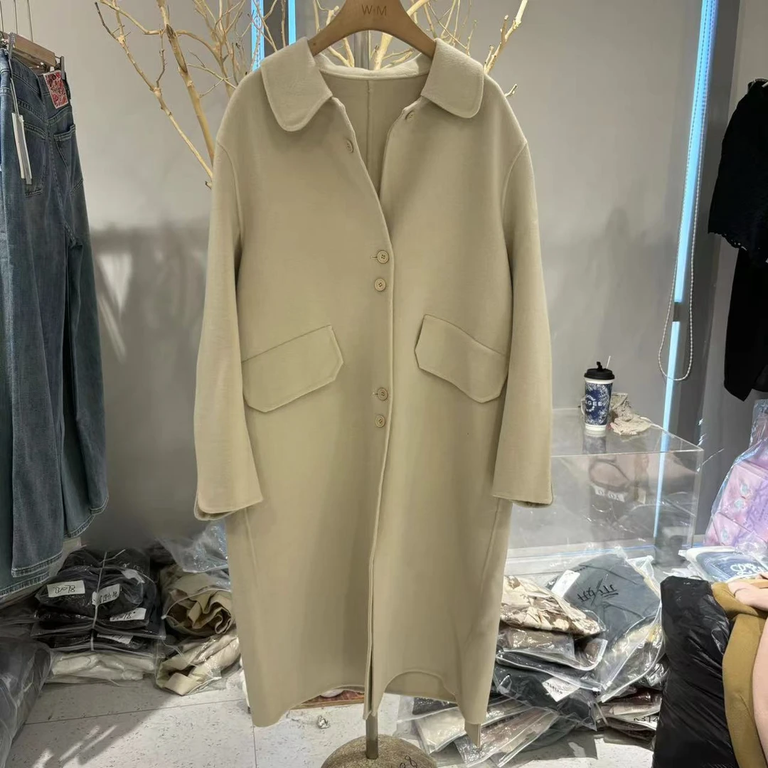 Y030长款大衣款秋冬双面气质女士时尚OSP-9901