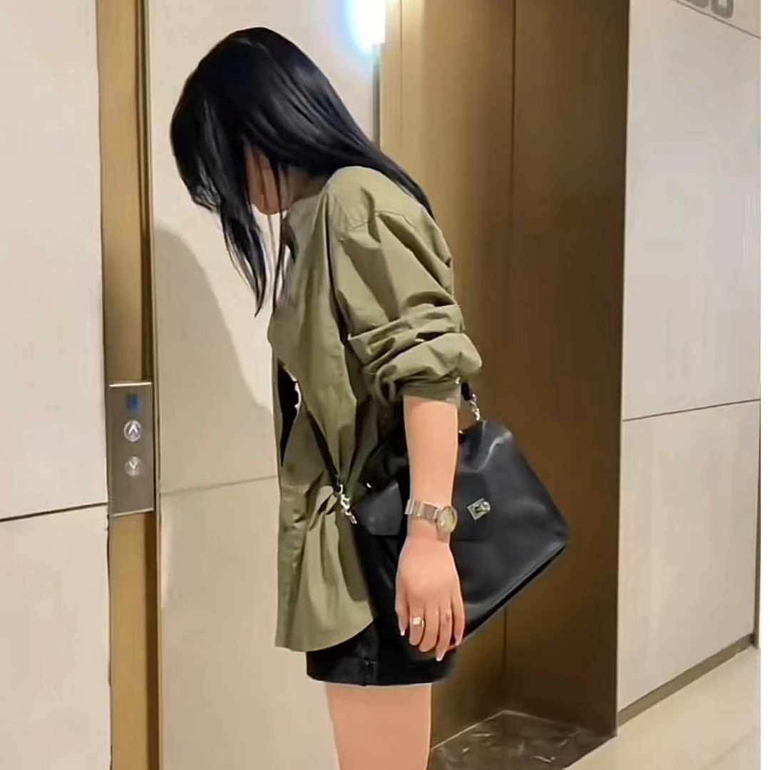 高级感羊皮小方包女2024新款休闲软皮通勤手提包百搭单肩斜挎包潮