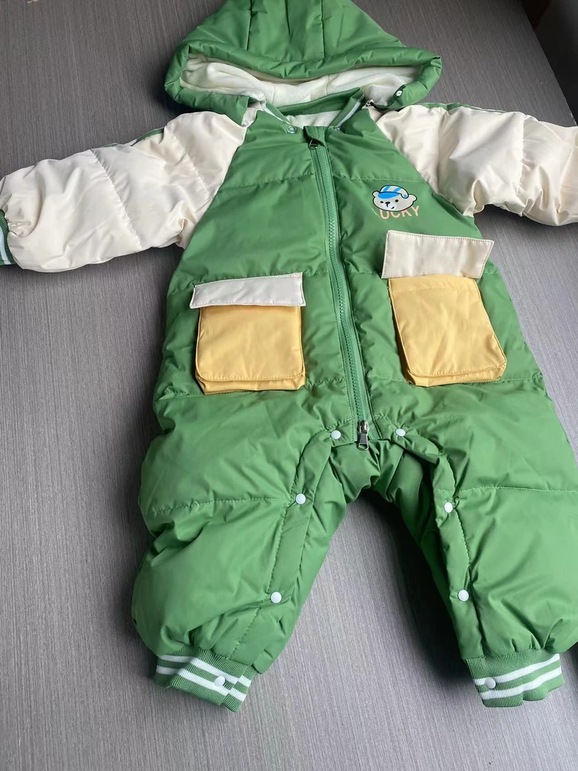 棒球熊大口袋羽绒服6638