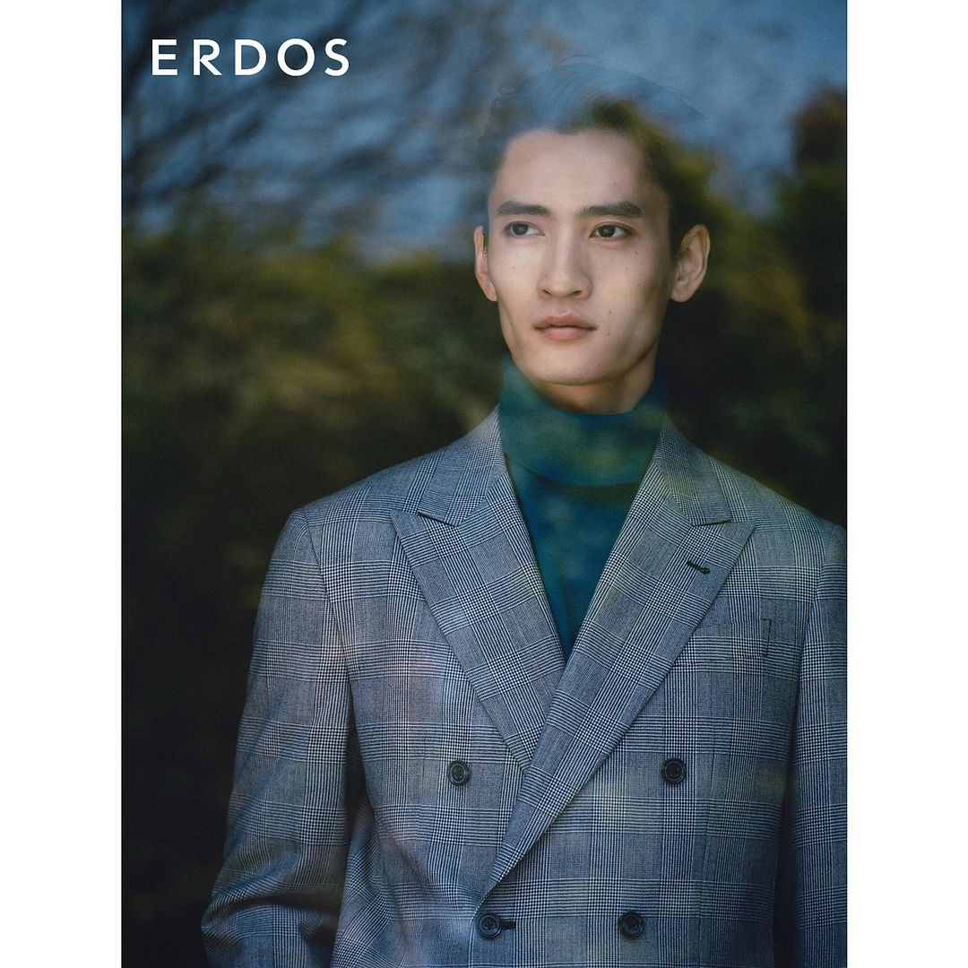 ERDOS 秋冬男士绵羊毛双排扣西服商务绅士双排扣挺括外套职场通勤
