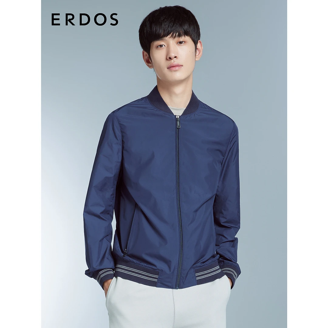 ERDOS 男装都市轻装系列春夏棒球领夹克男士短款休闲外套