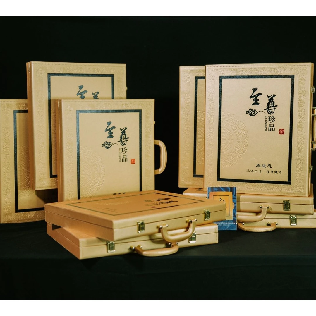 东北长白山特产双参六宝礼盒人参/灵芝草/灵芝/黄芪/参花/鹿茸片