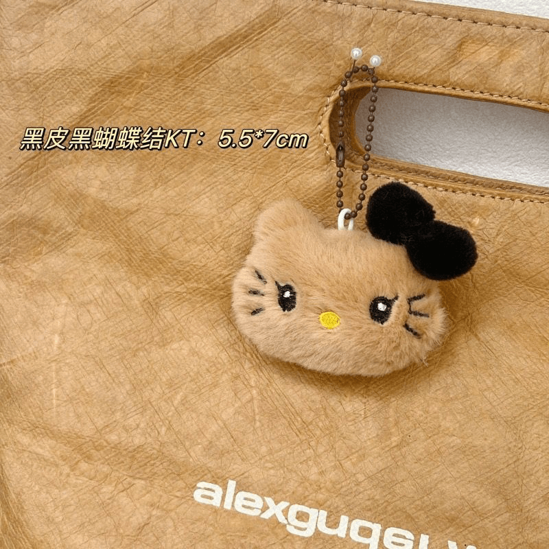ins甜美女孩可爱猫猫kitty少女玩偶书包挂件挂饰公仔毛绒钥匙扣