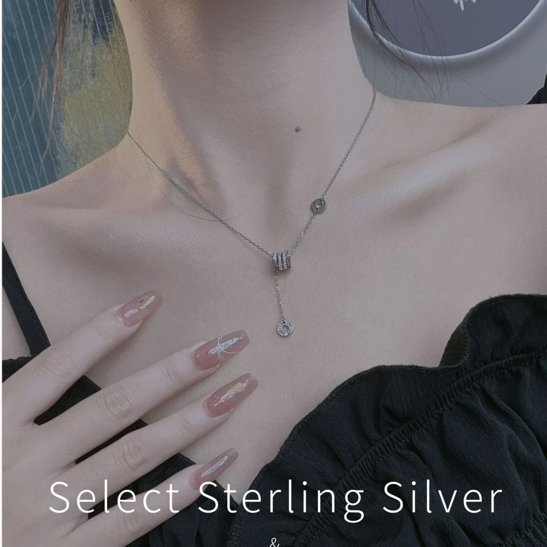 坠链均925银 路路通流苏项链男女百搭轻奢小众小蛮腰送礼可调节