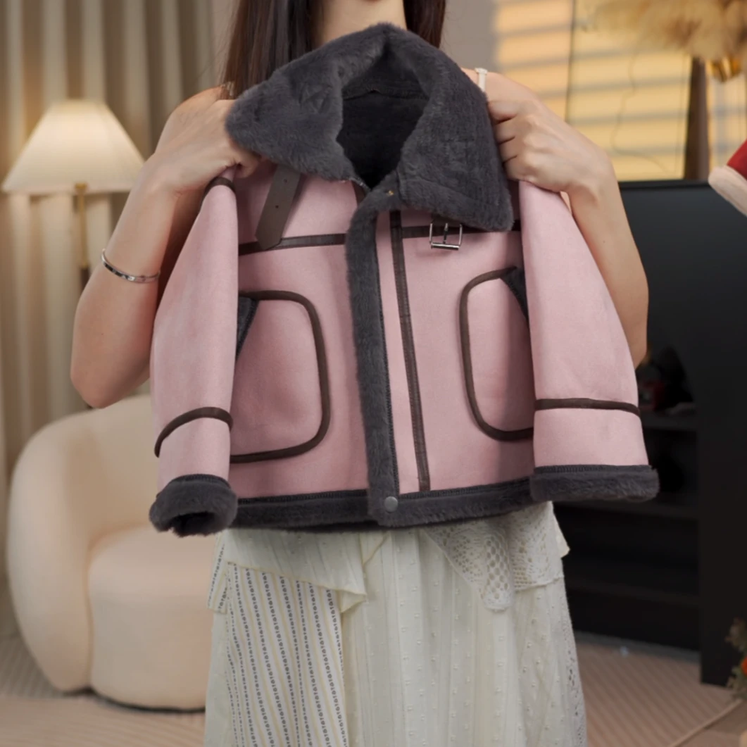 女童外套加绒加厚款秋冬款保暖hs117