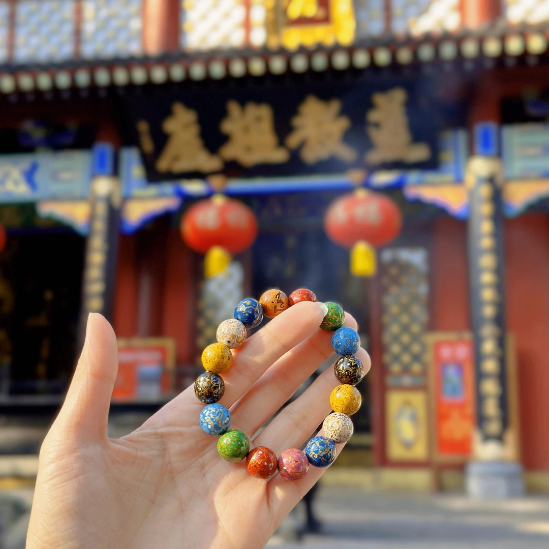 五行天然大漆手串加持男士女士同款无禁忌佩戴高端典雅适合盘玩