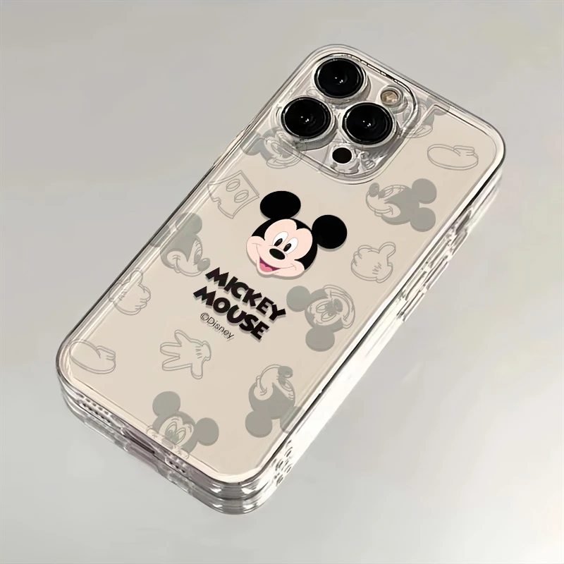 简约米奇适用iphone15苹果手机壳14promax太空壳13pro透明12pro11