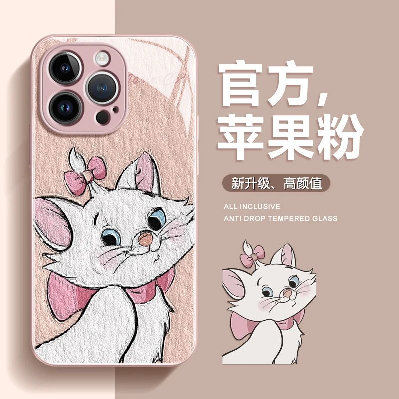 适用iPhone15promax苹果14情侣手机壳保护套13汤姆玛丽猫12玻璃壳