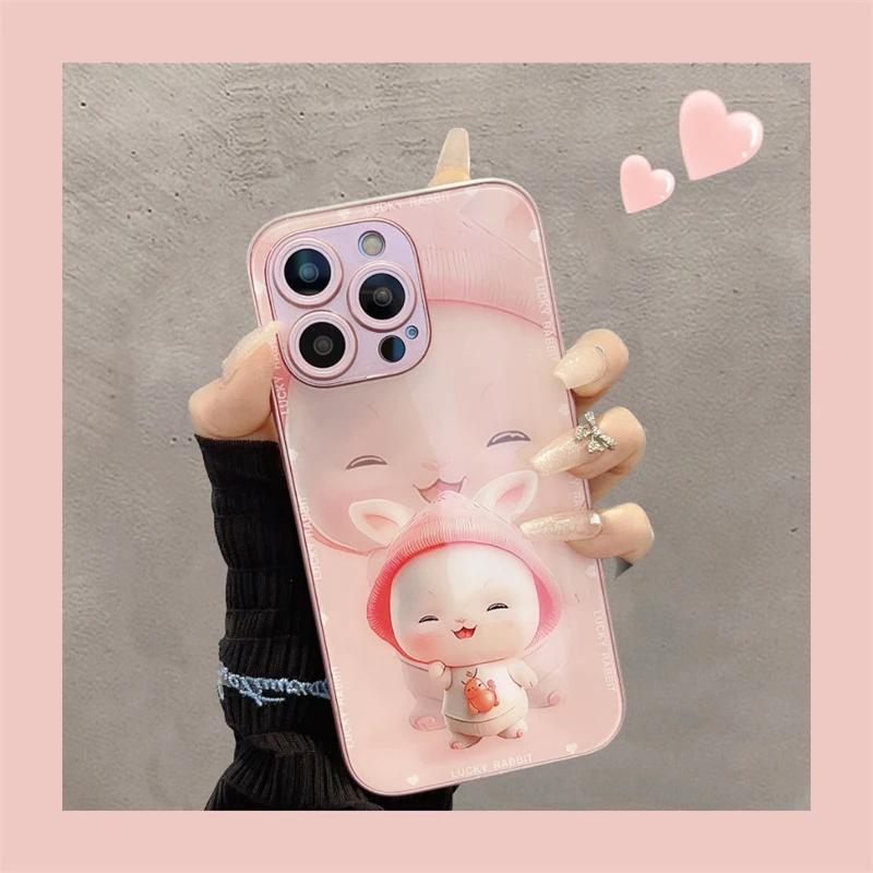 适用苹果14手机壳玻璃高级iPhone13pro保护套12promax硬背软边壳