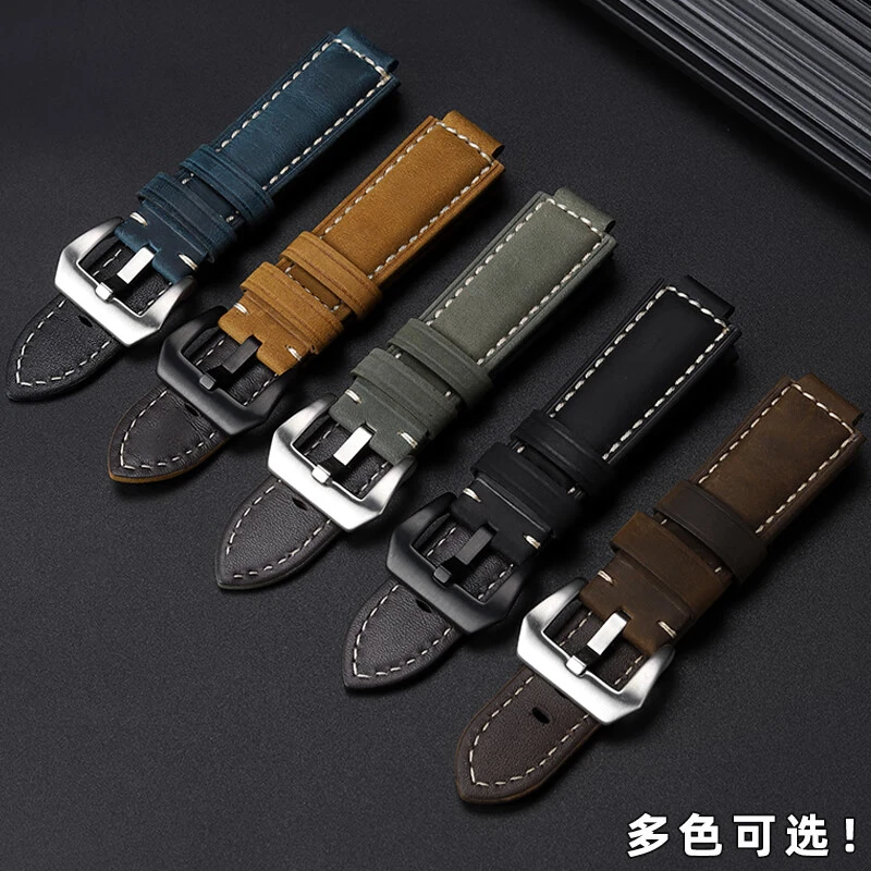 天牛代用casio卡西欧小钢炮GM-110 GA110改装复古真皮手表带男