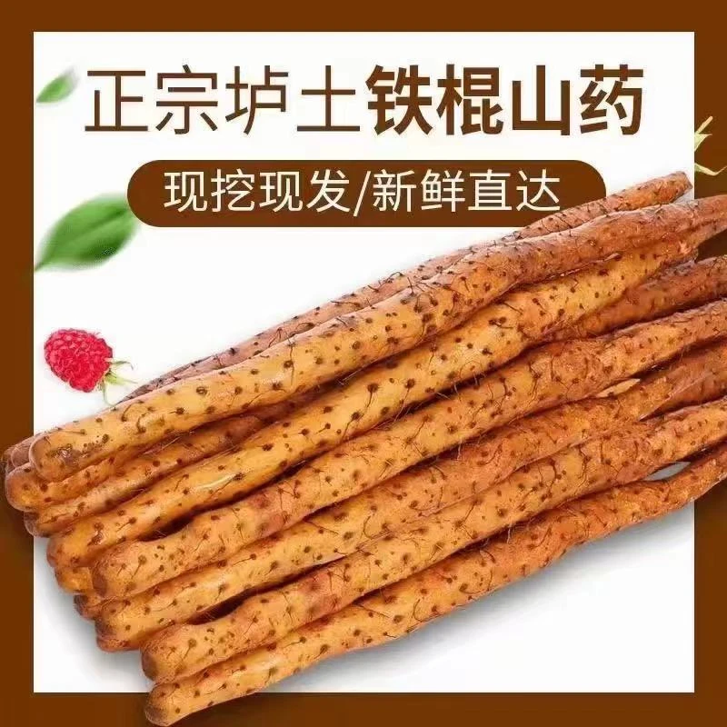 新鲜温县垆土铁棍山药5斤装河南焦作温县怀山药粉糯香甜产地直发