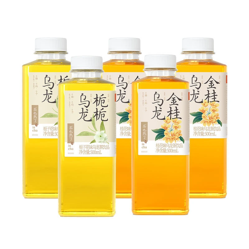 果子熟了金桂乌龙茶500ml*5瓶茶也熟了栀栀乌龙栀子花桂花味饮料
